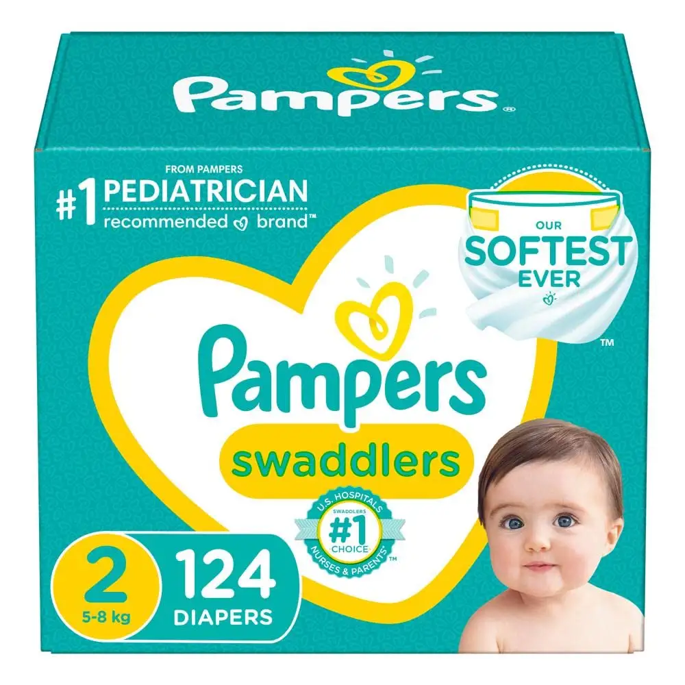 ผ้าอ้อม Pampers Swaddlers,ขนาด P-1, P-2, P-3,ทารกแรกเกิด1 2 3 4 5 6-ทุกขนาด
