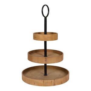 Soporte de pastel rústico de madera-Soporte de pastel de boda rústico hermoso y natural para boda para servir pastel en restaurante - Product Image 1