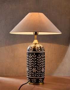 Lámpara con incrustaciones de hueso para decoración del hogar Decoración de mesa a los precios más bajos del fabricante indio faizacraft - Product Image 3