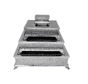 แท่นวางเค้กไม้ธรรมชาติแบบพิเศษอุปกรณ์ในครัวที่ทำจากไม้สำหรับเสิร์ฟเค้กงานกิจกรรม - Product Image 4