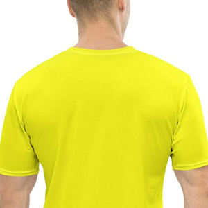 Peso ligero Nuevo diseño Hombres Logotipo personalizado Impresión Cuello redondo Hombres Sublimación Camiseta transpirable con mangas cortas - Product Image 6