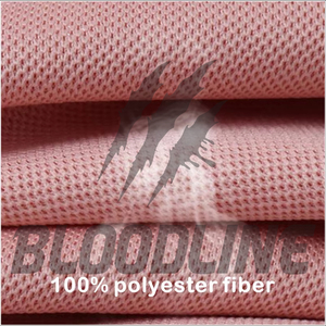 Chemise à manches courtes pour homme Bloodline, couleur unie, tricotée, respirante, séchage rapide, coupe classique, logo frontal, rose, coton - Product Image 1