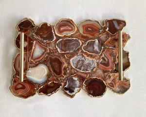 Bandeja para servir de resina epoxi hecha a mano, elementos esenciales de cocina únicos para el hogar, restaurante, Hotel, bandeja decorativa para servir - Product Image 4