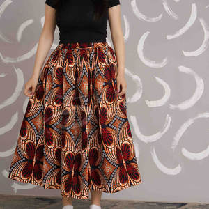 กระโปรง Maxi สำหรับผู้หญิงผ้าคอตตอนน้ำหนักเบาระบายอากาศได้ดีพิมพ์โลโก้กำหนดเองได้2025 - Product Image 6