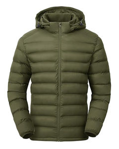 Blouson matelassé 2026 Street Trap Decoded Design, style hip-hop d'hiver, imperméable, réversible, respirant, col montant, devant - Product Image 4