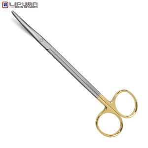 กรรไกรโค้งทังสเตนคาร์ไบด์ metzenbaum/tanser เครื่องมือทันตกรรมและศัลยกรรมแม่นยำขนาด11นิ้ว - Product Image 1