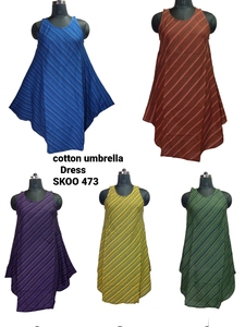 Robe parapluie Boho Cotton Blast pour femmes à la mode et à la mode 100% article en coton respirant - Product Image 2