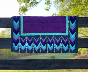 Manta de sillín occidental hecha a mano, almohadilla de lana de primera calidad para montar a caballo, manta ecuestre personalizada duradera, producto de gran venta de la India - Product Image 1