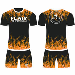 Camiseta de fútbol para niños de diseño retro personalizado, la mejor calidad, 100% poliéster, cómoda, transpirable, Parte delantera corta, conjuntos de nombre OEM nacional - Product Image 4