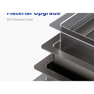 Fregadero de Cocina HIGOLD LS1.O PRO de 30 Pulgadas, Hecho a Mano en Acero Inoxidable, de un Solo Tazón, con Almohadilla Amortiguadora de Sonido y Revestimiento Anticondensación - Product Image 3