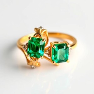 Anillo abierto de Plata de Ley 925 con circón verde, anillo de piedras preciosas de moda Vintage Superior para mujeres y niñas, característica impermeable - Product Image 6