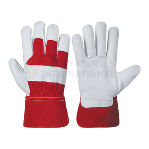 ถุงมือทำงานหนังแพะหนา10นิ้วพร้อมซับในด้วยผ้าฝ้ายด้านในผ่านการรับรอง EN420สำหรับการใช้งานในอุตสาหกรรมและกลางแจ้ง - Product Image 6