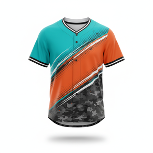 Maillot de baseball uniforme d'équipe sublimé vierge-Imprimé intégral - Product Image 5