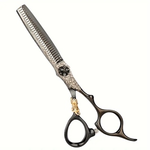 Juego de tijeras para estilizar el cabello Tijeras para cortar el cabello y texturizar, Kit de herramientas de peluquero para estilistas y salones - Product Image 6