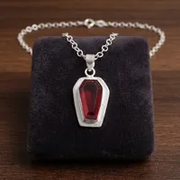 Pendentif classique en laiton en gros, pierres précieuses de guérison, tourmaline rose, taille cercueil, serti clos, pour femme, plaqué argent, tiers