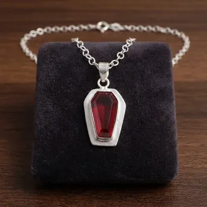 925 Sterling Silver Wholesale Brass Pendant Gemstones <b>Healing</b> <b>Pink</b> Tourmaline Pendant Coffin Shape Cut With Bezel Sett For Women - Product Image 1