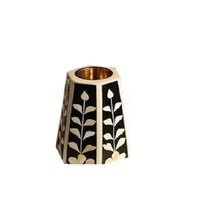 Brûleur d'encens indien élégant en os incrusté AALIYAN IMPEX, support de bougie en bois parfumé à la rose, décoration d'intérieur, nacre, fait main en gros