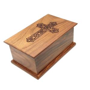 Caja de urnas de madera de gran tamaño para uso de cremación, urnas funerarias de madera de Mango hechas en India, los más vendidos - Product Image 6