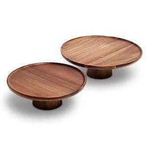 Eco Material Handmade Natural <b>Wood</b> Weeding & Birthday Parties <b>Cake</b> Dessert Serving Stand Party Highly Polished <b>Wood</b> <b>Cake</b> Stand - Product Image 4