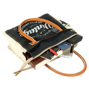 Women Casual Hobo Shoulder <b>Bag</b> Canvas <b>Tote</b> <b>Bag</b> <b>with</b> Leather Strap Canvas Bucket <b>Bag</b> <b>with</b> <b>Pocket</b> and Zipper - Product Image 5