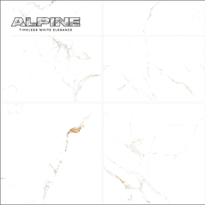 Novac Céramique Élégance Marbre Numérique Mur Carrelages de Sol 600x600mm Surface Brillante Modèle SNOW STATUARIO ALPINE pour Murs Sols - Product Image 2