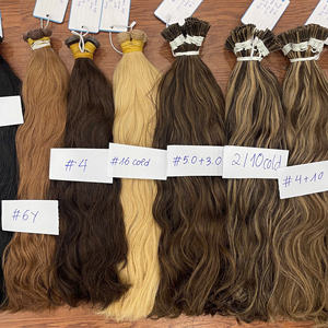 Fournisseur de cheveux bruts en kératine, extensions de cheveux à pointes I, cheveux humains vietnamiens, cuticules alignées, mèches brutes doublement tirées, très haute qualité - Product Image 5