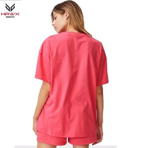 OEM personalizado 100% algodón lavado ácido camisetas de alta calidad Unisex ropa de calle de gran tamaño con estampado de verano - Product Image 3