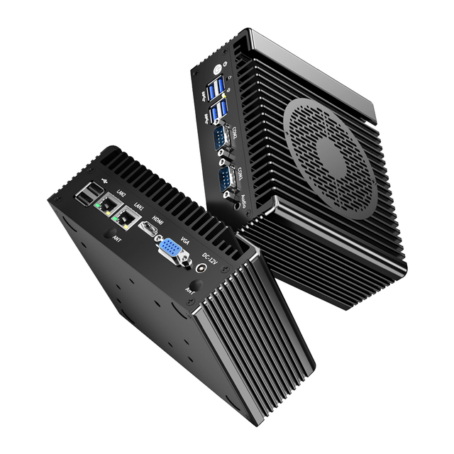 Cheap Industrial Computer Intel I3 1215U 12th Gen Dual LAN Dual COM HD+VGA Display Win10/11/Linux Embedded Mini PC