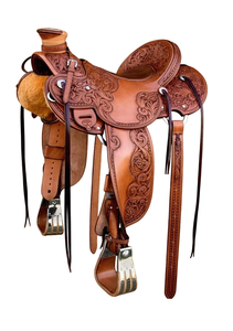 Asiento de caballo de cuero genuino de calidad superior, árbol de fibra, herrajes de acero inoxidable, combinación perfecta para Western Endurance English - Product Image 2