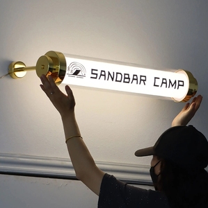 Tùy Chỉnh Vòng Ống Không Thấm Nước Acrylic Lightbox LED Đầy Đủ Ánh Sáng Nhà Hàng Dấu Hiệu Với Logo In LED Ánh Sáng Hộp Hiển Thị - Product Image 2