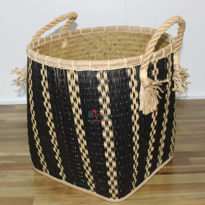 Artex Dong Thap Paniers de rangement en osier avec feuilles de palmier Contenants de cuisine faits à la main pour coffrets cadeaux et organisation de la maison - Product Image 1