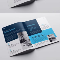 Impression de brochures professionnelles écologiques à deux volets avec impression sérigraphique pour la promotion