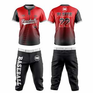 Conjunto de Pantalones y Camiseta de Uniforme de Béisbol de Último Diseño, Tela de Poliéster Sublimada, Diseño Personalizado, Fabricante OEM, Precio al por Mayor - Product Image 6