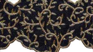 Napperon perlé Chargeur rond fait à la main pour salle à manger de luxe et décor de vacances Pièce unique perlé à la main, napperon, pendaison de crémaillère - Product Image 2