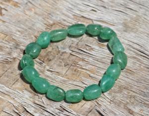 Classic Green Strawberry Quartz Tumbled Beaded <b>for</b> <b>Bracelet</b> <b>for</b> Parties Weddings or Anniversaries - Product Image 5