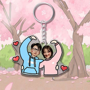 Porte-clés en mica imprimé personnalisé, imitation antique, adorable, porte-clés personnalisé pour les fans d'anime, souvenirs du Vietnam pour les cadeaux, les promotions - Product Image 1