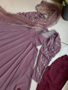 Dupatta-vestido de fiesta con pantalón, ropa de fiesta, hermoso Color - Product Image 6