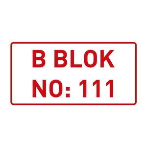 Reflective Traffic Signs Building <b>Name</b> and Numbering <b>Plate</b> - Product Image 1