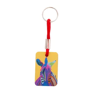 Porte-clés en bois personnalisable Woody Plus D, porte-clés promotionnel personnalisé, mousqueton - Product Image 5