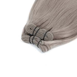 Extensions de cheveux tissées # Cheveux humains indiens bruts 100% Remy gris S1, lisses naturels, 36 pouces, ondulation lâche - Product Image 4