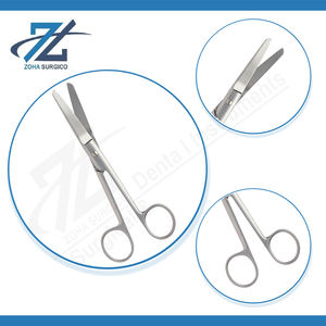 Ciseaux Fergusson de produit de haute qualité coudés sur des instruments chirurgicaux plats en acier inoxydable de 180mm de long du Pakistan - Product Image 4