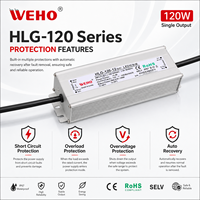 HLG-120 120W 12V 24V 36V 48V 10A 5A 3.3A 2.5A Composants électroniques importés Alimentation à découpage CA/CC