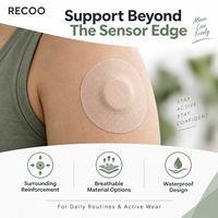 RECOO CGM Overpatch, bande de protection imperméable et respirante pour capteur de surveillance continue du glucose, emballage personnalisé, marque privée, OEM