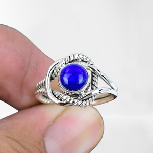 925 Sterling Silver Spinner <b>Ring</b> Lapis Lazuli <b>Ring</b> Handmade Gemstone with Excellent Quality Classic Design for <b>Women</b> <b>Ring</b> - Product Image 1