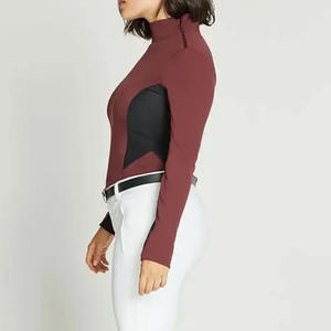 Precio al por mayor Mostrar Camisas Señoras Manga larga Capa base Mujeres Ecuestre Equitación Competición Camisas - Product Image 3