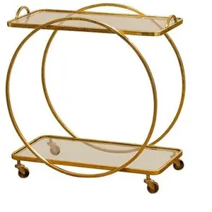 Offre Spéciale dessus en verre personnalisé pour Table à manger hôtel Restaurant meubles luxe métal cuisine nourriture thé café utilisation de service - Product Image 1