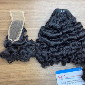 Extensiones de pelo virgen sin procesar de proveedor vietnamita, extensiones de pelo de trama rizada birmana real al por mayor - Product Image 2