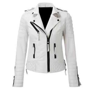 Nouvelles dernières conceptions personnalisées femmes veste en cuir en cuir en gros femmes veste pour femme OEM conception Logo vestes en cuir 2026 - Product Image 1