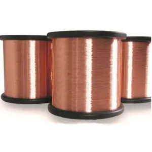 Cable de bobinado de Aluminio revestido de cobre CCAM popular para cables y cable de señal 0,3mm 0,12mm