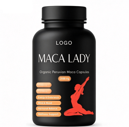 OEM Maca Capsules Pure Peruvian Raw Energy Stamina Immune Support Men Bulk OEM
